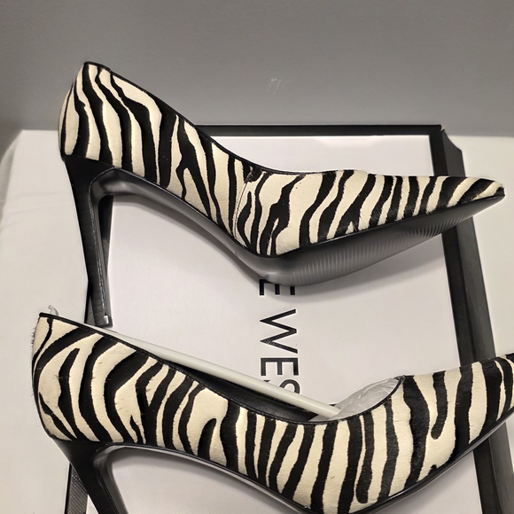BRAND NEW Nine West Zebra Print Tatiana Pumps - Picture 5 of 7